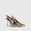 Guldspänne Sling Back Court Heels
