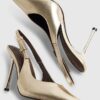 Guldspänne Sling Back Court Heels