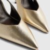 Guldspänne Sling Back Court Heels