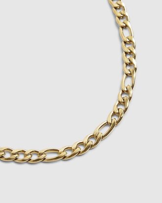 Halsband i guldfärgat stål