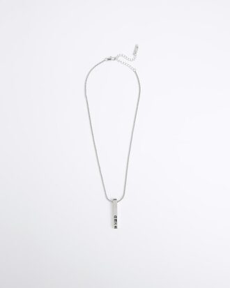 Halsband med japansk barhängen i silver