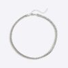 Halsband med tjock kedja i silver