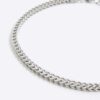 Halsband med tjock kedja i silver