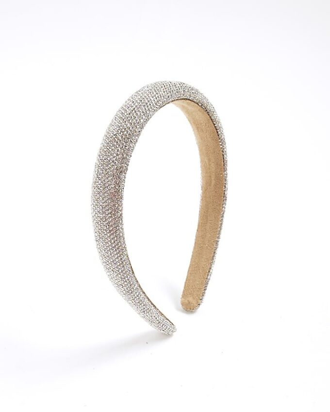 Hårband med silverstrass