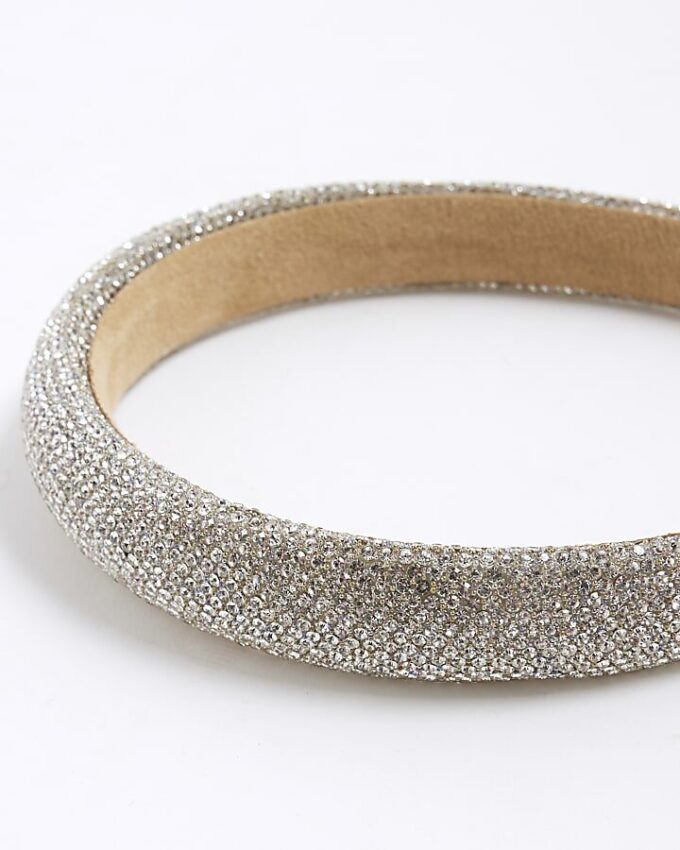 Hårband med silverstrass