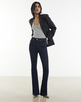 Indigo Mid Rise Bootcut Jeans