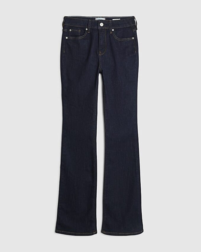 Indigo Mid Rise Bootcut Jeans