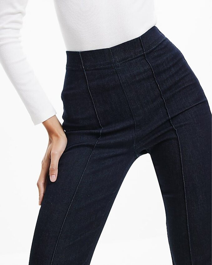 Indigo Pull-On Sculpt Bootcut Jeans Indigo Pull-On Sculpt Bootcut Jeans