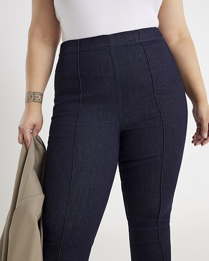 Indigo Pull-On Sculpt Bootcut Jeans Indigo Pull-On Sculpt Bootcut Jeans