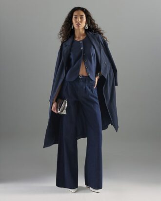 Indigo Wide Leg Tie Front Jeans Indigo Wide Leg Tie Front Jeans