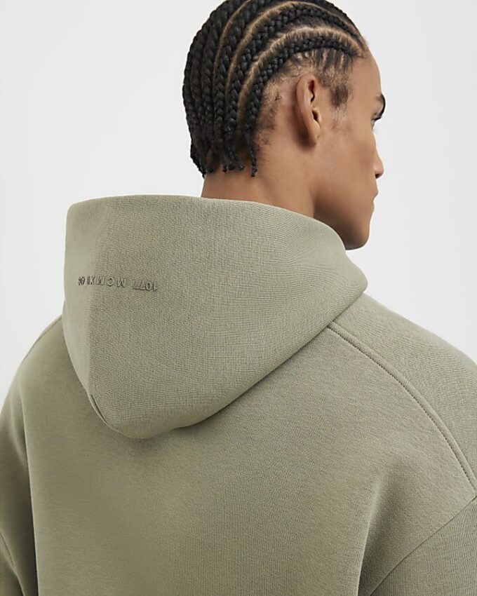 Khaki Oversized Fit Hoodie Khaki Oversized Fit Hoodie