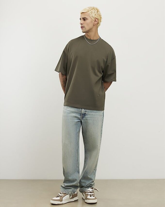 Khaki Oversized Fit T-shirt