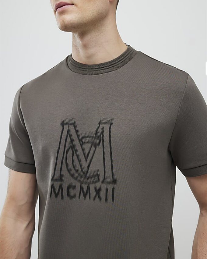 Khakifärgad slim fit MCMXII T-shirt