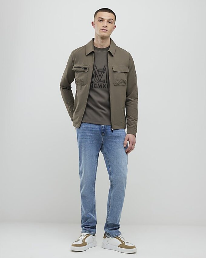 Khakifärgad slim fit MCMXII T-shirt