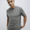 Khakifärgad slim fit-T-shirt Khakifärgad slim fit-T-shirt