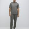 Khakifärgad slim fit-T-shirt Khakifärgad slim fit-T-shirt