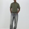 Khakifärgad slim fit-T-shirt Khakifärgad slim fit-T-shirt