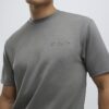 Khakifärgad slim fit-T-shirt Khakifärgad slim fit-T-shirt