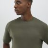 Khakifärgad slim fit-T-shirt Khakifärgad slim fit-T-shirt