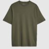 Khakifärgad slim fit-T-shirt Khakifärgad slim fit-T-shirt