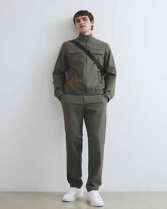 Khakifärgade skinny fit-byxor