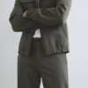 Khakifärgade skinny fit-byxor Khakifärgade skinny fit-byxor