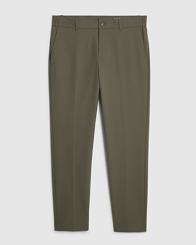 Khakifärgade skinny fit-byxor Khakifärgade skinny fit-byxor