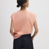 Korallfärgad T-shirt med ärmar