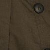 Kort trenchcoat i khaki med ribbad fåll
