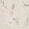 Krämfärgad långärmad tröja med broderade blommor