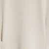 Krämfärgad premium-långärmad batwing-tröja