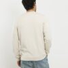 Krämfärgad slim fit-tröja