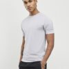 Lila muskelfit-T-shirt