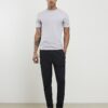 Lila muskelfit-T-shirt