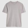 Lila muskelfit-T-shirt