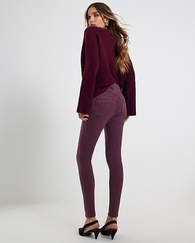 Lila skinny jeans