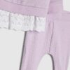 Lila vackert sweatshirtset för babyflickor