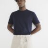 Marinblå 3-pack kortärmad slim fit-T-shirt