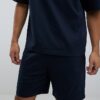 Marinblå boxy fit-T-shirt och shorts i set Marinblå boxy fit-T-shirt och shorts i set
