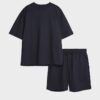 Marinblå boxy fit-T-shirt och shorts i set Marinblå boxy fit-T-shirt och shorts i set