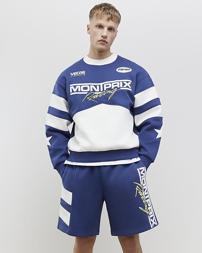 Marinblå Jort Fit Mont Prix-shorts
