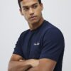 Marinblå kortärmad slim fit Ame Saint T-shirt