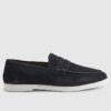 Marinblå loafers
