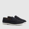 Marinblå loafers