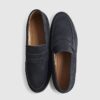 Marinblå loafers