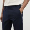 Marinblå slim fit-chinos