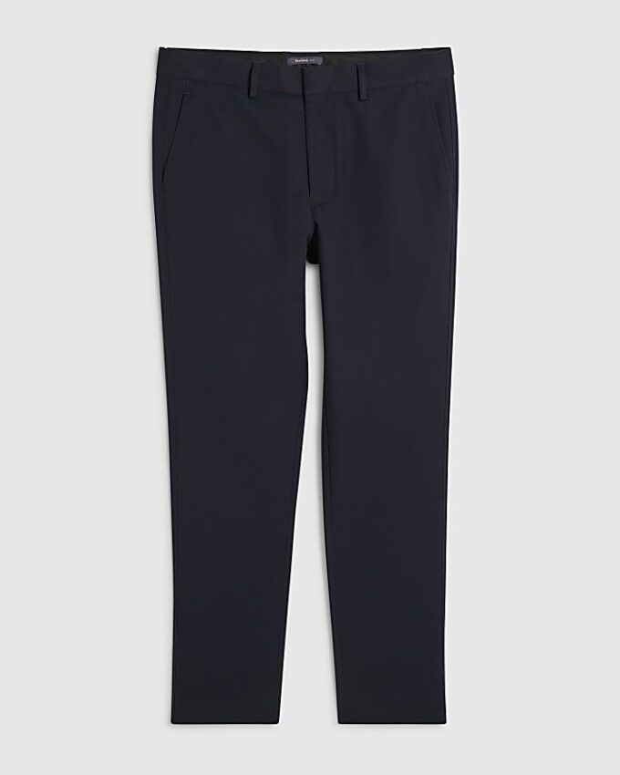 Marinblå slim fit-chinos