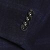 Marinblå slim fit-kostymjacka med rutmönster Marinblå slim fit-kostymjacka med rutmönster