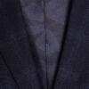 Marinblå slim fit-kostymjacka med rutmönster Marinblå slim fit-kostymjacka med rutmönster