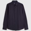 Marinblå slim fit premium formell skjorta